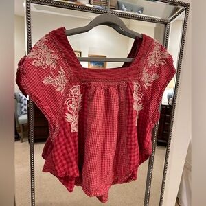 Free people embroidered top